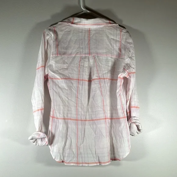 CHASER Classic long sleeve Button Down Shirt Madras size medium NWOT - Picture 4 of 5